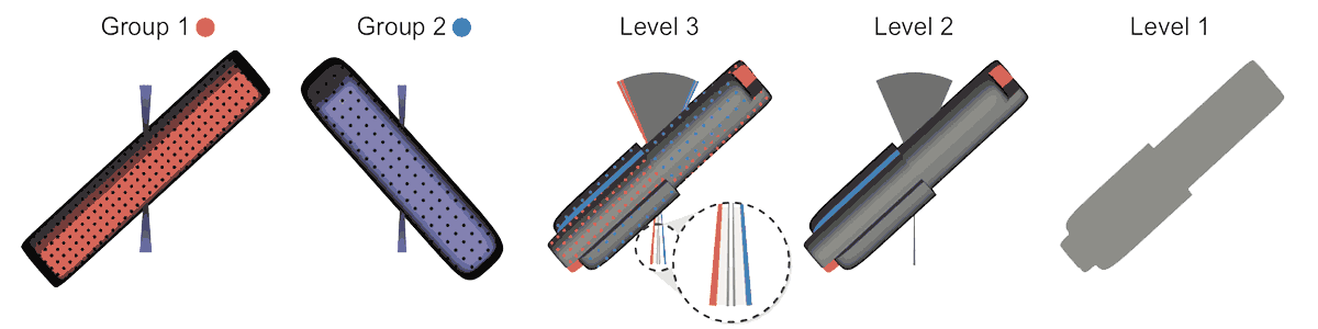 Comparative Visualization for Diffusion Tensor Imaging Group Study at Multiple Levels of Detail teaser image